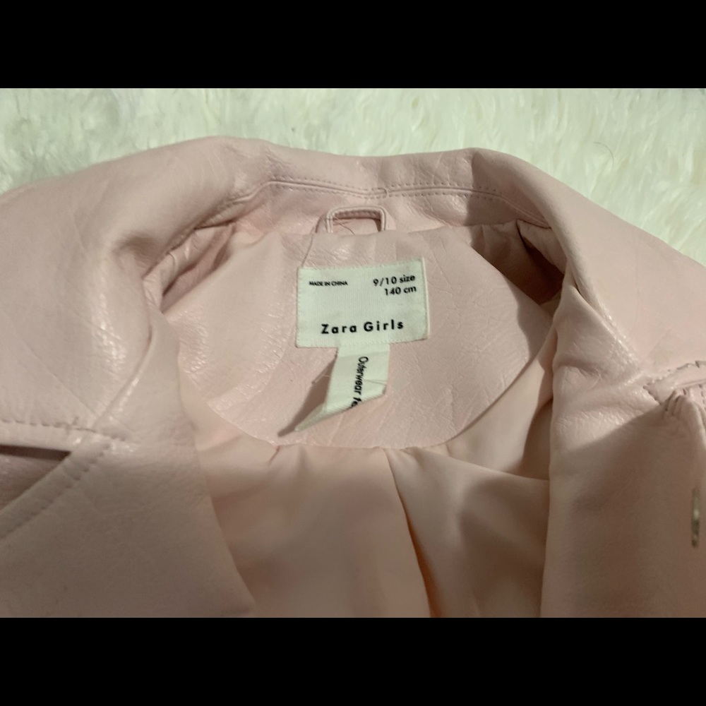 Pink leather jacket - Picture 2 of 3
